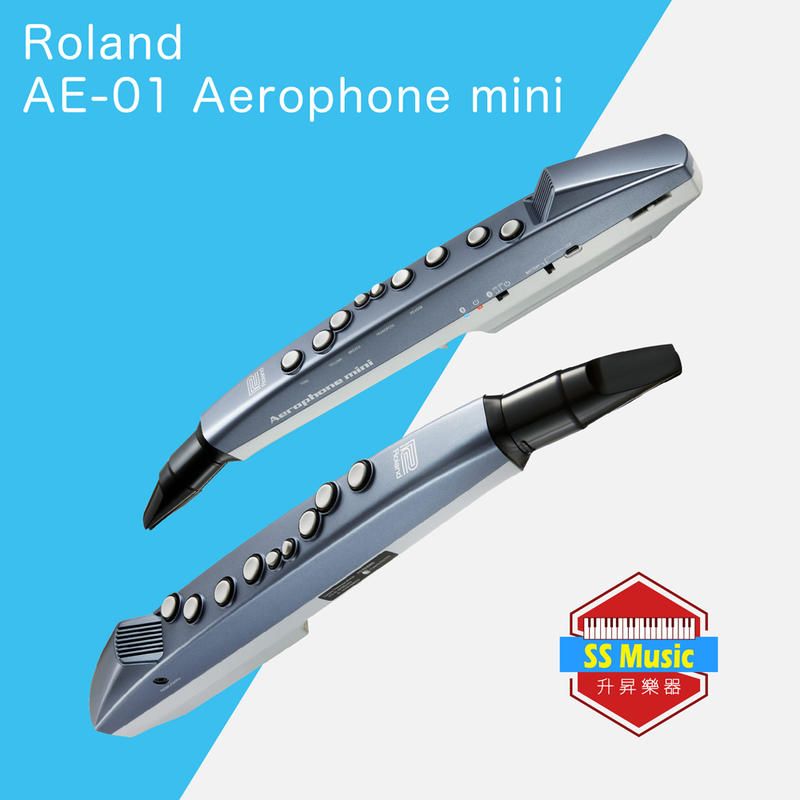 【升昇樂器】Roland AE-01 Aerophone mini 電子薩克斯風/電吹管/藍牙喇叭/APP/直笛指法