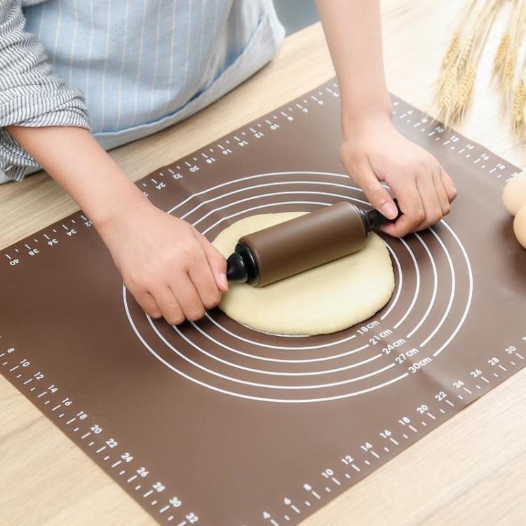 日本大號硅膠墊揉面墊家用不沾烘焙墊搟面墊和面板案板搟面杖套裝