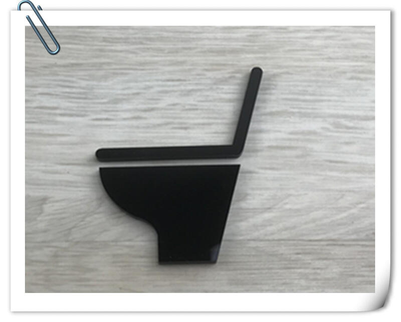 【現貨】座式馬桶標示牌黑色壓克力指示牌 標誌告示 男女廁所 WC 便所 洗手間 款示:WC76或WW72✦幸運草文創✦