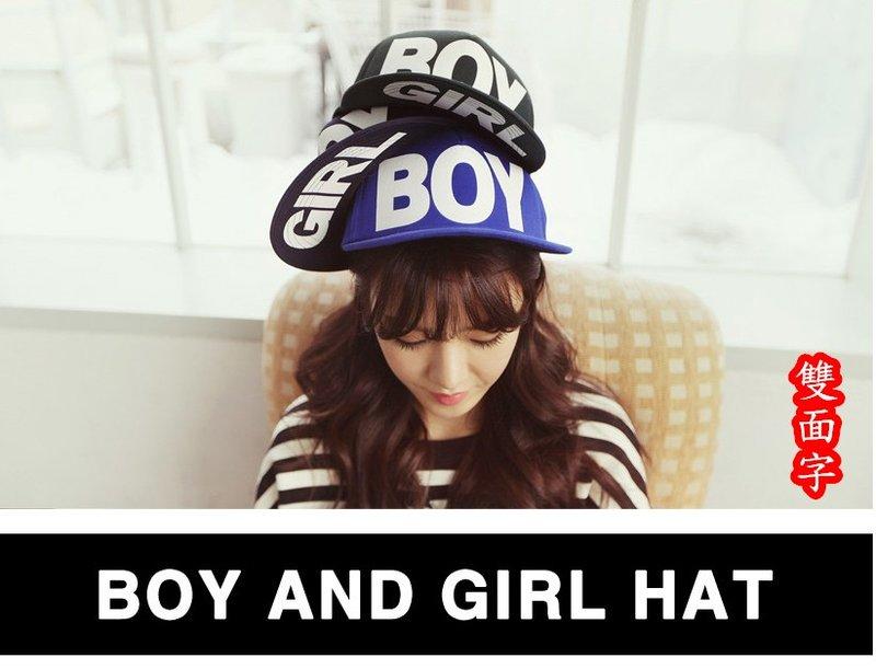 韓國2013最新款 少女時代 泫雅著用 BOY&GIRL 棒球帽 鴨舌帽 嘻哈帽/遮陽帽