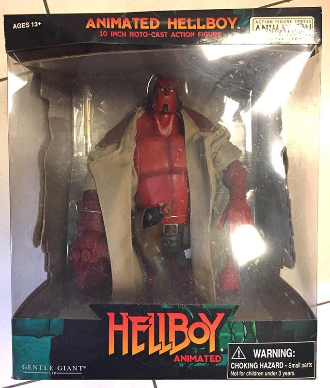 Hellboy 地獄怪客動畫版 10吋大衣盒裝特別版絕版品