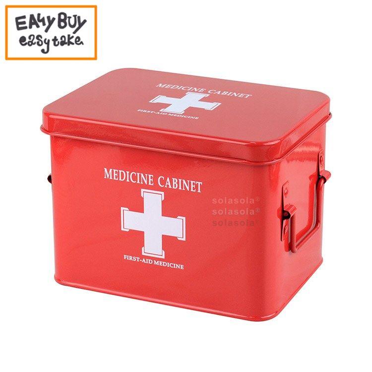 EZBUY-用家用便攜小號大號多層應急藥箱醫藥箱急救箱收納【中號 型【紅色】】_Y294B