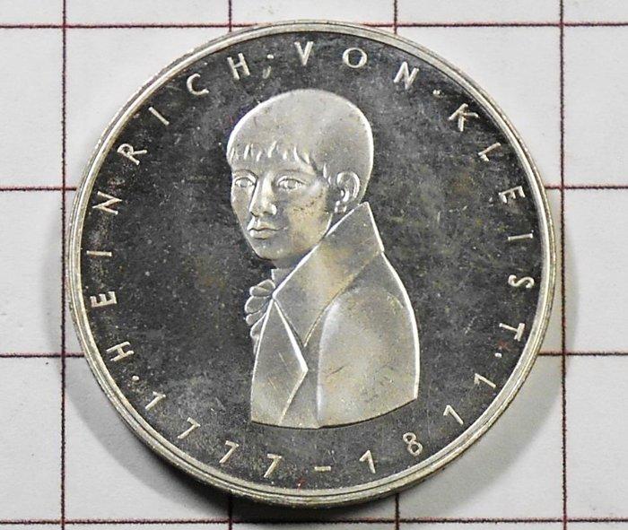 ED089 德國1977年 海因里希·馮·克萊斯特人像銀幣