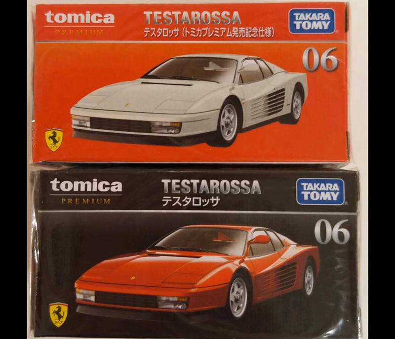 現貨TOMY TOMICA 法拉利 PREMIUM 06 Ferrari Testarossa 黑盒+發售記念仕樣一組