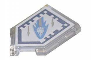 樂高王子 LEGO 72001 未來騎士 盾牌 鑽石矛 印刷磚 透明 22385pb103 (C027)