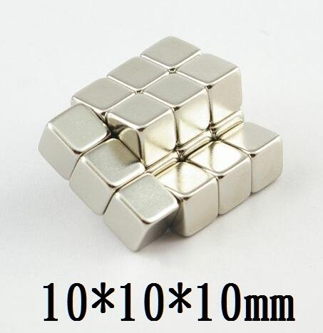 【強力磁鐵正方形 10*10*10mm】釹鐵硼 磁鐵 磁鉄 磁石 圓柱形 N35