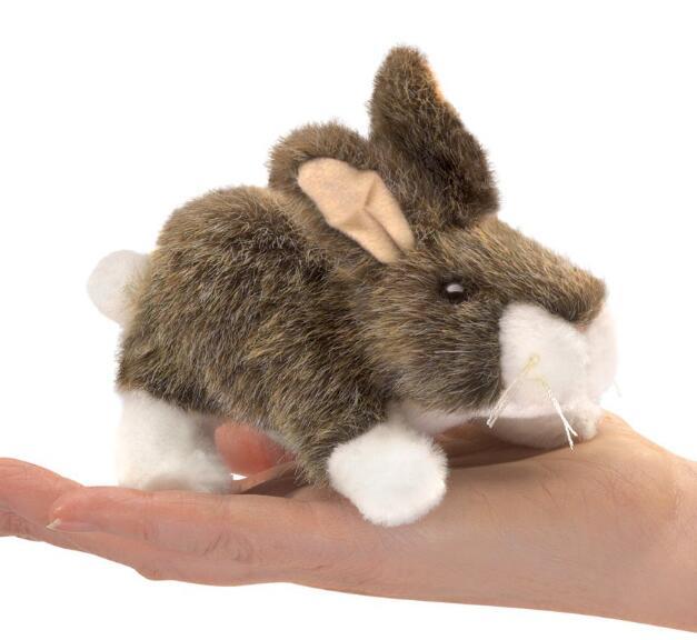 14120c 日本進口 限量品 好品質 可愛 小白兔兔子兔兔 水中動物手指手上玩偶絨毛娃娃毛絨絨玩偶抱枕收藏品擺飾禮物