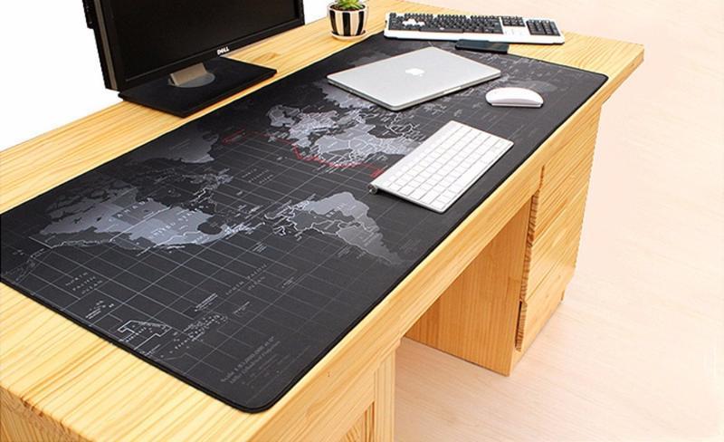 80*30cm 地圖滑鼠墊鍵盤墊 桌墊 世界地圖 鼠標墊 加大滑鼠墊