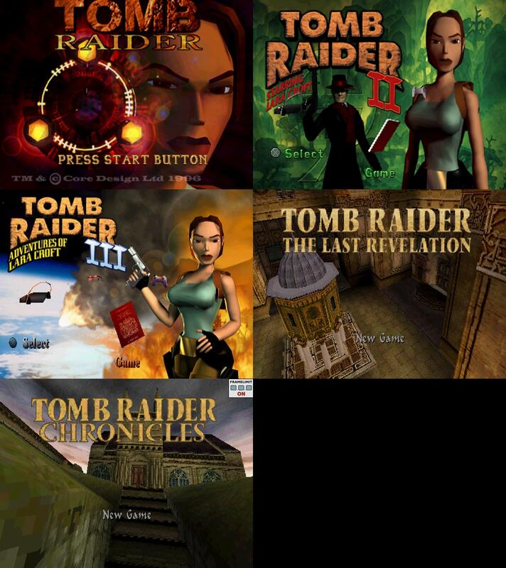 PS 古墓奇兵1~5 Tomb Raider 古墓麗影盜墓者蘿拉美版遊戲合輯電腦免