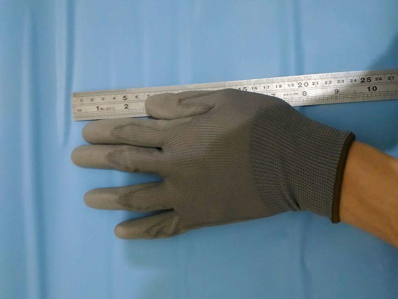 新品特價 舒適服貼手套，灰色大(L) cp高於3M，防靜電,沾膠手套，尼龍手套 防滑防油防割傷 園藝 釣魚 電工配線