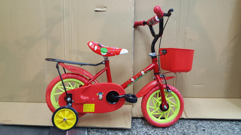 全新12吋童車,12吋腳踏車(紅色)(台灣製造)-只賣1100元【台中-大明自行車】