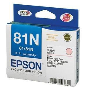 【全新/ 含稅附發票】EPSON C13T111650 81N 高印量L淡紅色墨水匣~適用RX590,TX820