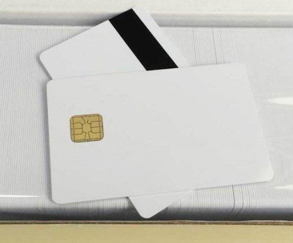 50張售  白卡IC+磁條複合卡有晶片的空白磁卡+會員卡磁條卡接觸式IC卡片 6004c