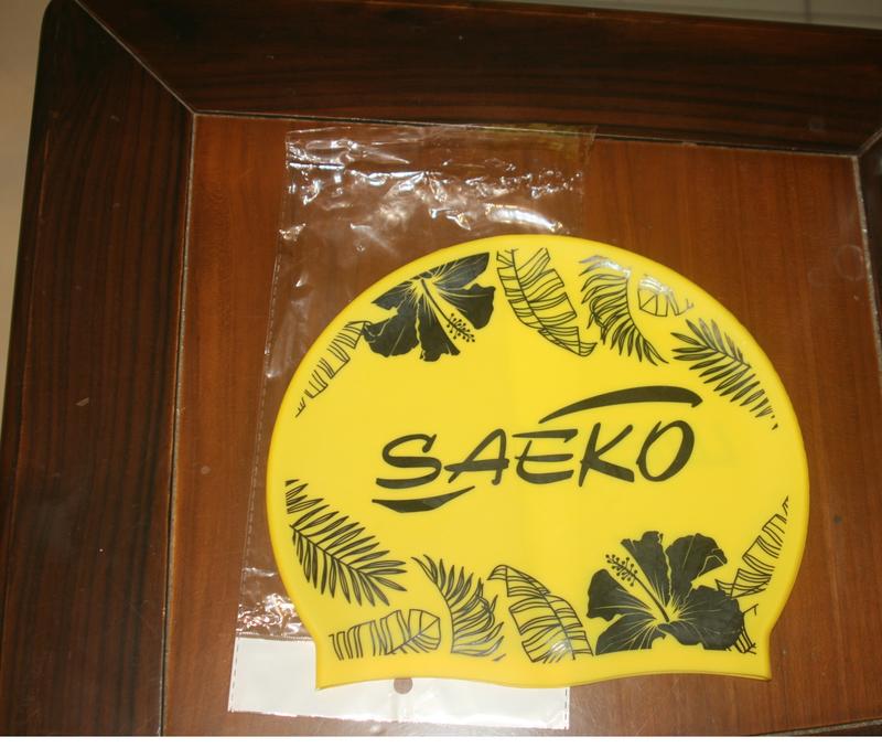 全新 泳帽 矽膠泳帽 100%矽膠 游泳帽 黃色 SAEKO  參加游泳鐵人3項比賽必備 WE FIGHT