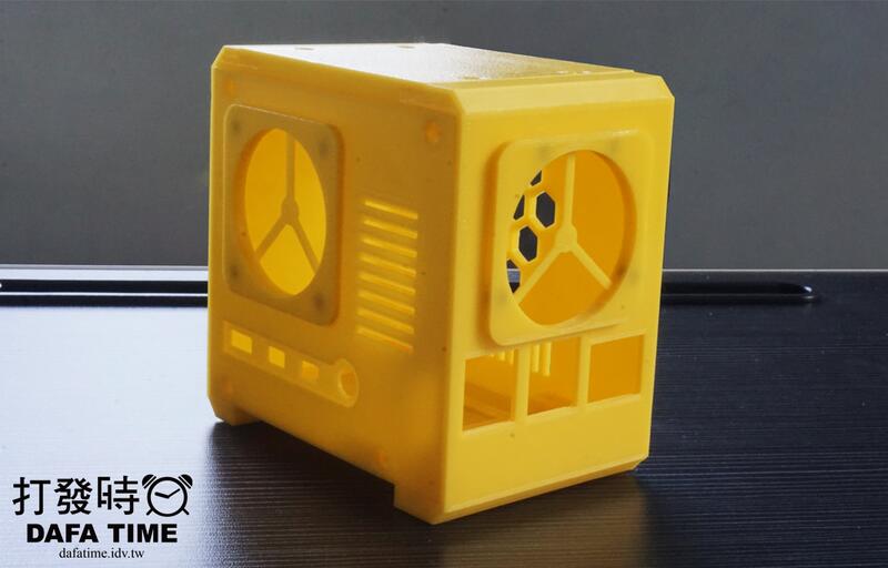 樹梅派4B塔扇(ice tower cooler)專用機殼-3D列印(黃色PLA)