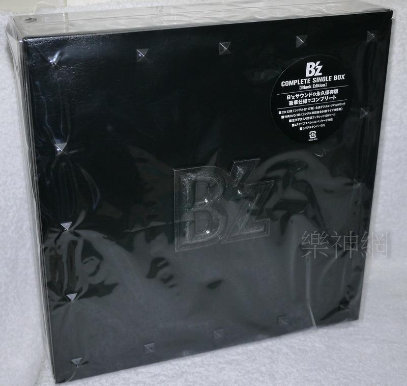 B'z (Bz)全精選COMPLETE SINGLE BOX Black Edition日版53 CD+2 DVD限定