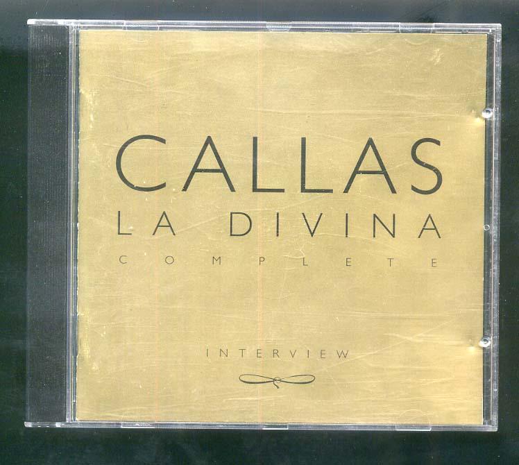 二手CD:卡拉絲 Maria Callas La Divina Complete - Interview