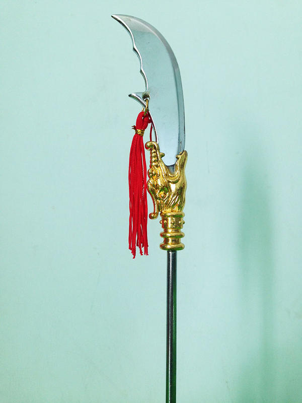 【現貨 - 附底座】『 青龍偃月刀 』總長25cm 弓箭 刀 劍 槍 武器 兵器 模型