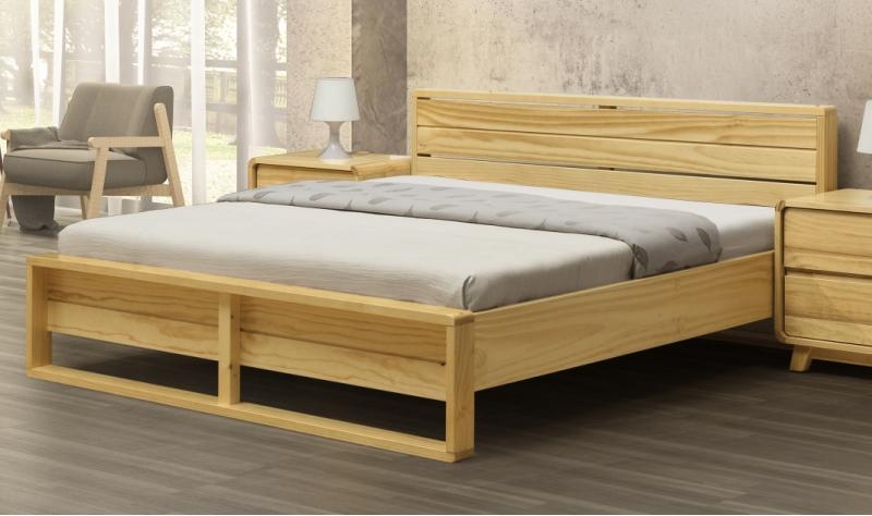 ✳德興傢俱✳ 米蘭原木色紐松實木3.5尺 5尺 6尺雙人床  床架 含組裝