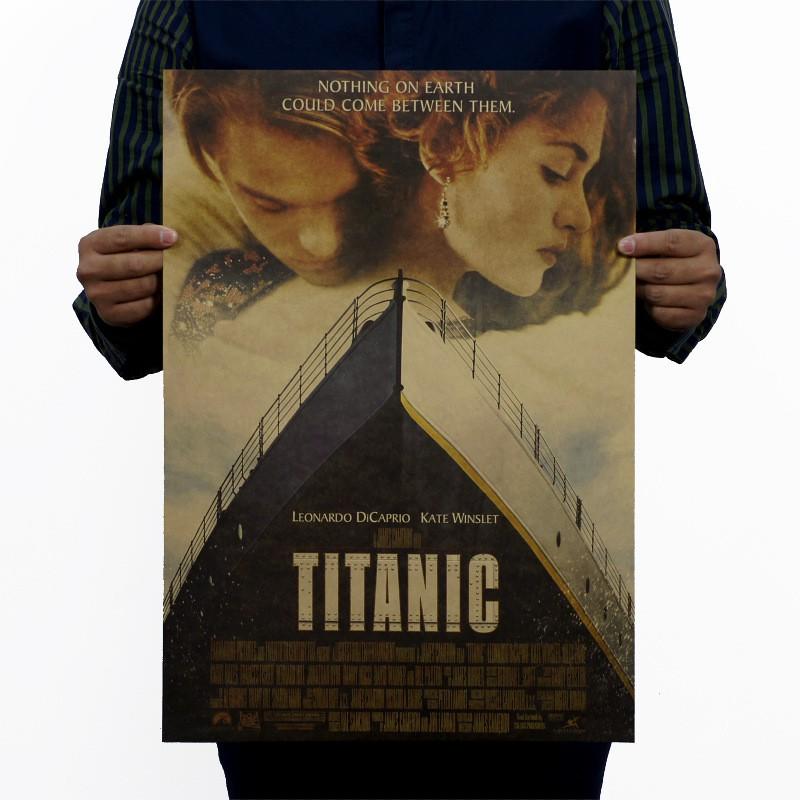 [現貨] 鐵達尼號 RMS Titanic 永不沉沒 夢幻之船 經典電影海報 復古牛皮紙海報 懷舊海報健身房 酒吧 臥室