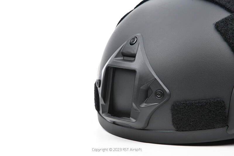 RST紅星- 複刻 MICH2002 ABS頭盔 側邊魚骨軌道 戰術頭盔 生存遊戲 防護 防BB彈盔 黑色 08132