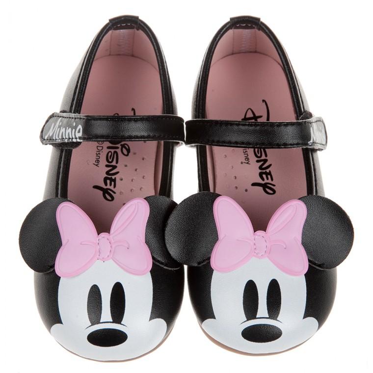 童鞋(15.5~20公分)Disney迪士尼米妮黑色大眼兒童公主鞋D8U831D