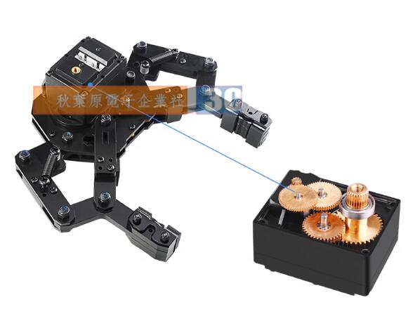 （含稅）自適應機械手爪（含智能舵機） 柔性電動夾爪 智能機械臂機器人 夾持範圍 0-82MM 可串口/IO控製