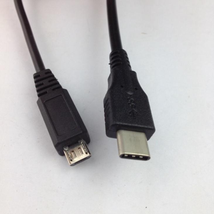 【勁昕科技】 USB3.1Type-C 接口轉2.0Micro接口充電連接線