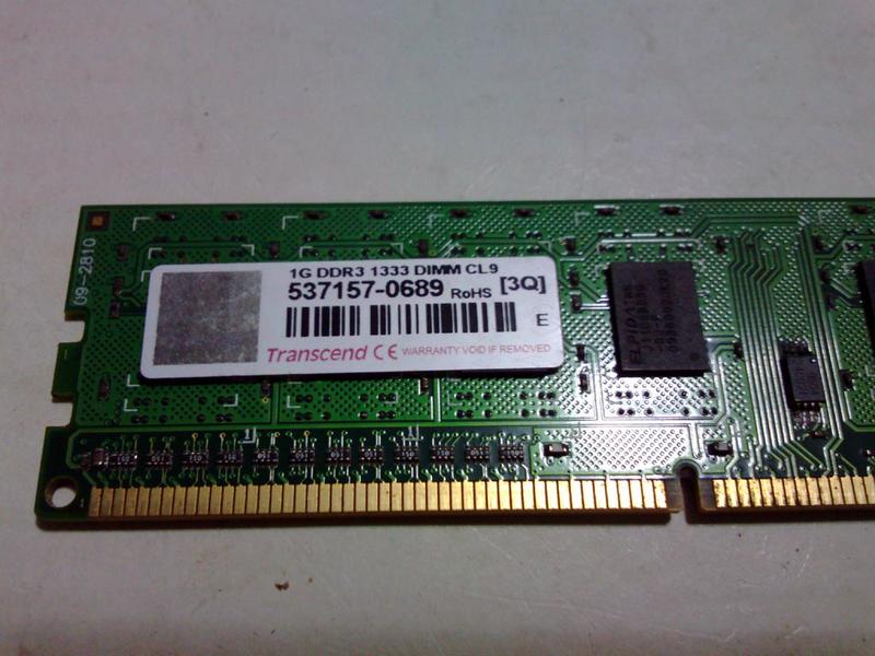 創見 Transcend 1GB DDR3 1333 (桌機用)