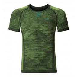 ├登山樂┤瑞士 ODLO 男排汗衣短圓領無縫輕質銀離子-螢光...