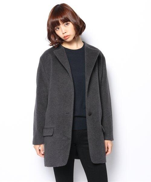 代購 日本高端 journal standard 女款 日系 秋冬 寬鬆 OVERSIZE 中長款 羊毛 外套