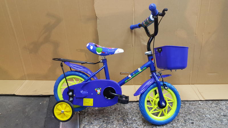 全新12吋童車,12吋腳踏車(藍色)(台灣製造)-只賣1100元【台中-大明自行車】