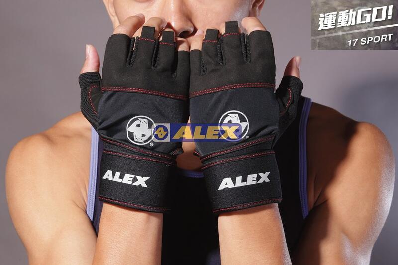 運動GO Alex A-38 POWER手套 護腕型健身手套 重訓手套 健身手套 舉重 保護手腕