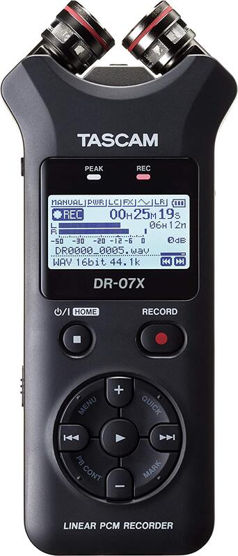 現貨在台Tascam DR-07X攜帶式錄音機 錄音介面 錄音筆 電容式麥克風