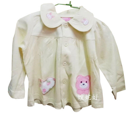 ●嬡妮好●全新 幼童 女童裝 黃色小熊小外套 薄外套 上衣 尺寸10 全長約32.5cm
