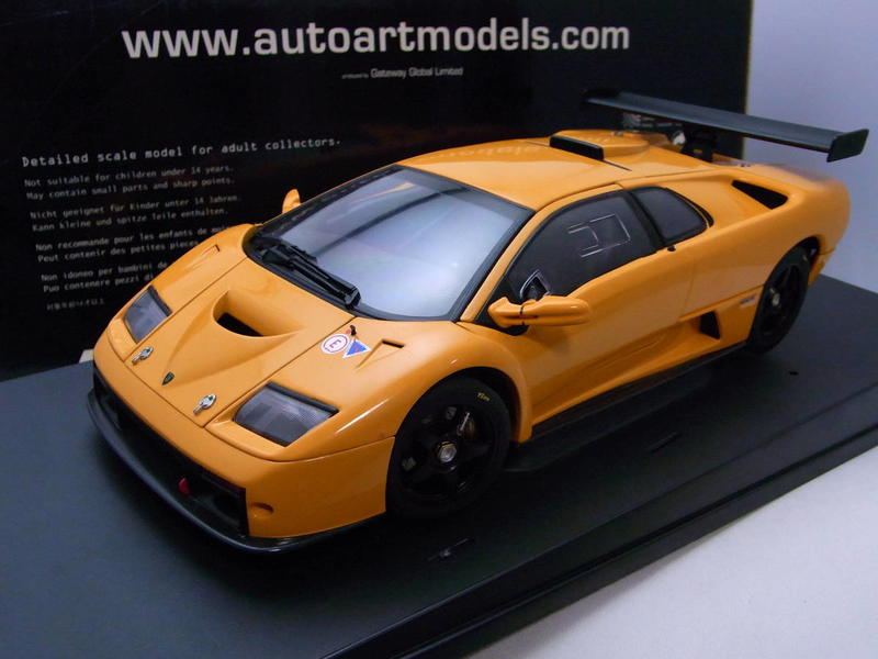 絕版品 1/18 Autoart Lamborghini Diablo GTR orange/橘色