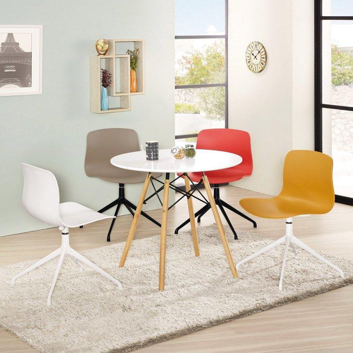 【DH】商品貨號G535-3商品名稱《戴維斯》餐椅 (圖一)備有黃色.白色.紅色.灰色.四色可選.主要地區免運費