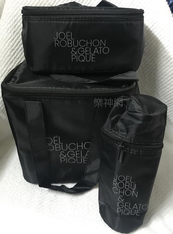 日雜GLOW 2019特典JOEL ROBCHON×gelato pique【黑色保冷袋3入組】 保冰袋 bag