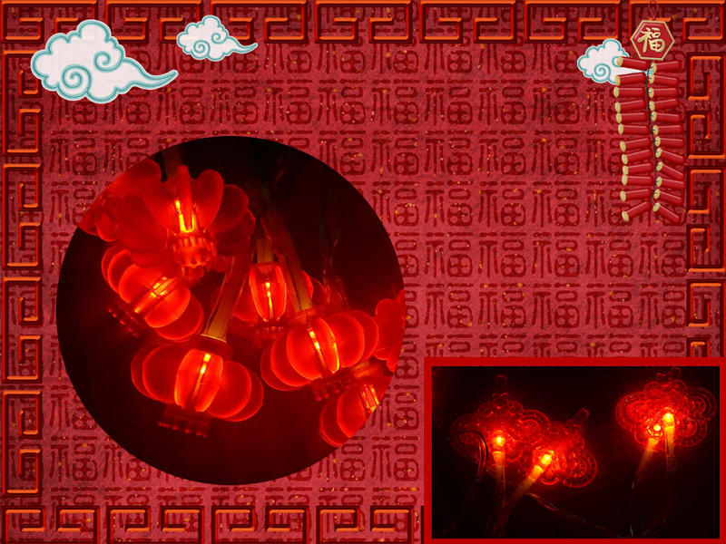 led新年燈串 燈籠 中國結 燈串 3米20燈 電池款 燈串 氣氛燈 春節裝飾燈 過年氣氛佈置 led燈 造型燈串