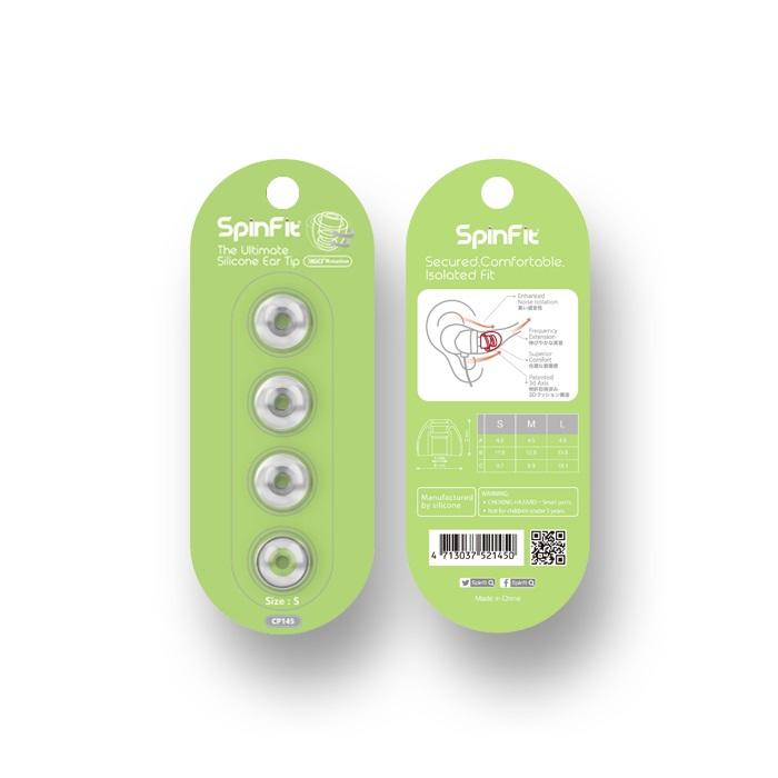 ｛音悅音響｝SpinFit CP145 矽膠耳塞 專利技術 傘葉比一般耳塞更長 加強與耳道的貼合度 公司貨