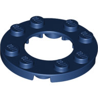 【小荳樂高】LEGO 深藍色 4x4 圓形中空薄板 Plate Round 2x2 Hole 11833 6108550