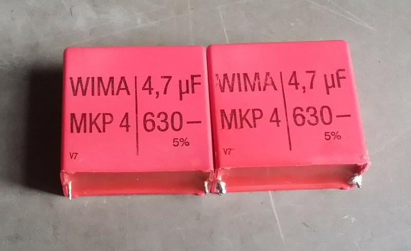 2個二手德國WIMA電容4.7uF/630V MKP4