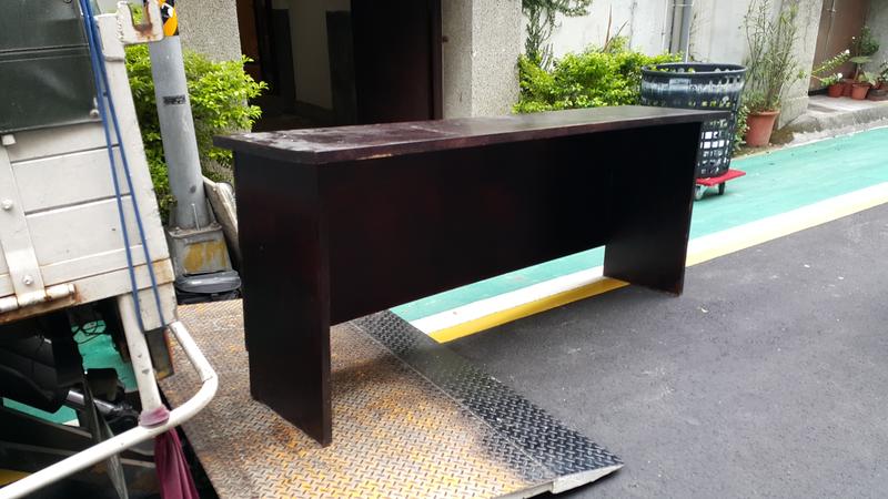 手工實木櫃檯長桌（180×45×75cm）