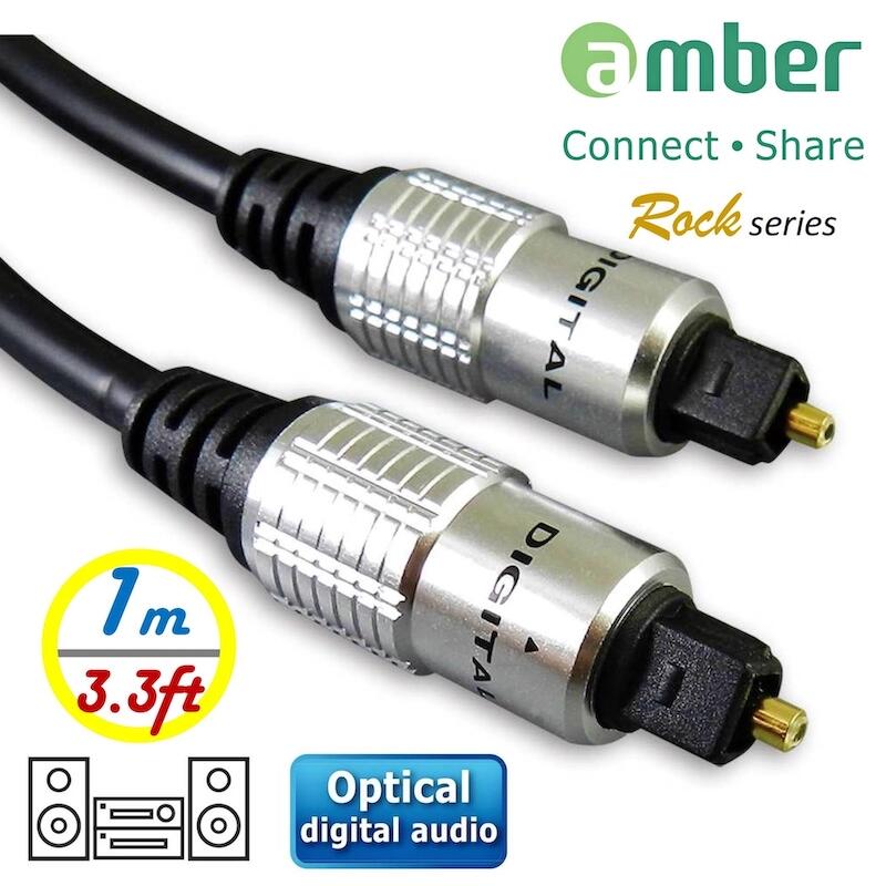 【免運費】京徹 amber S/PDIF 極優質光纖數位音訊傳輸線Toslink對Toslink-1M/2M光纖數位線