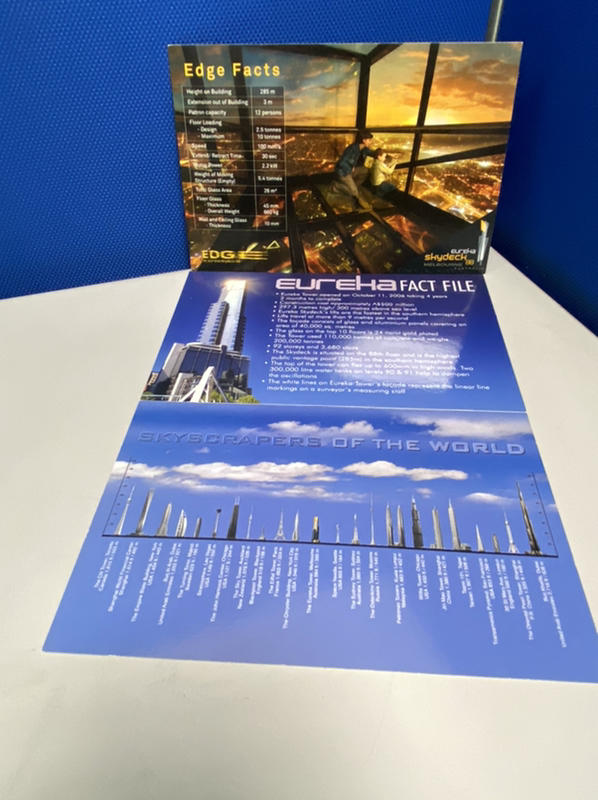 【澳洲旅遊紀念】 MELBOURNE Eureka Tower 墨爾本發現大樓 明信片 一組三張