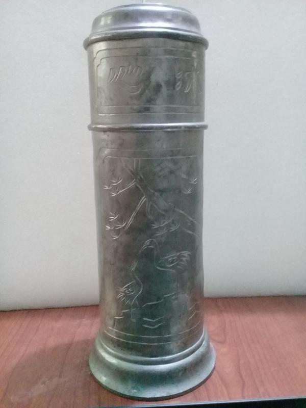 早期台灣錫雕茶葉罐