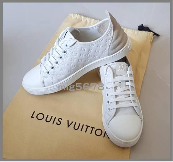 LV 路易威登Louis Vuitton FRONTROW 經典Monogram壓紋款 小牛皮 網球鞋 休閒鞋 運動鞋