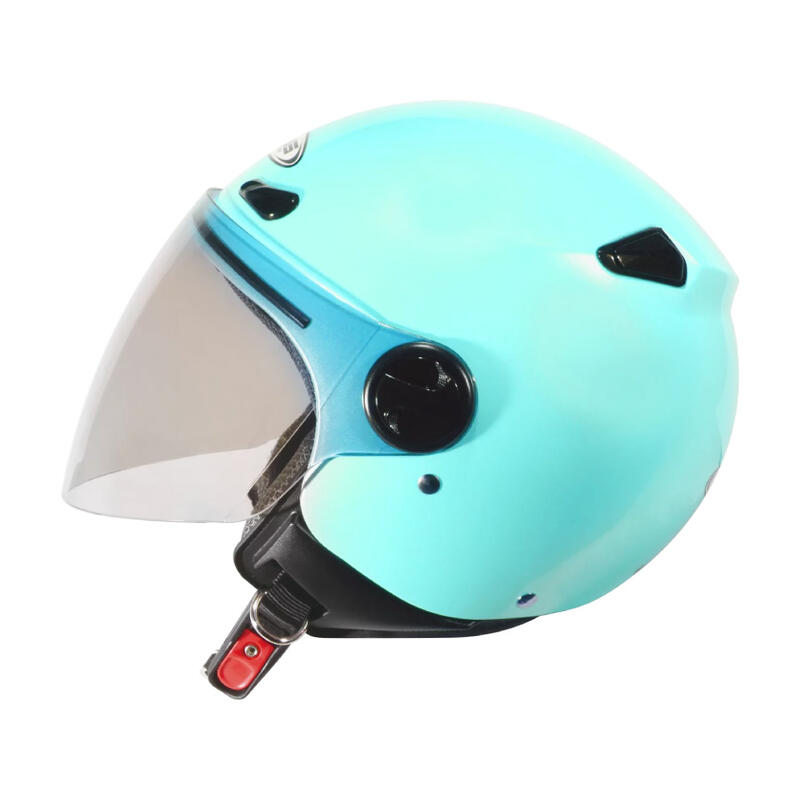 [安信騎士] ZEUS 瑞獅 ZS-210B 210B 素色 淺藍綠 安全帽 半罩式安全帽 內襯全可拆洗