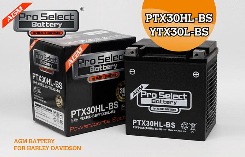 【普洛吉村】 PSB 050 PTX30HL-BS：Pro Select Battery 鉛酸電瓶-哈雷專用