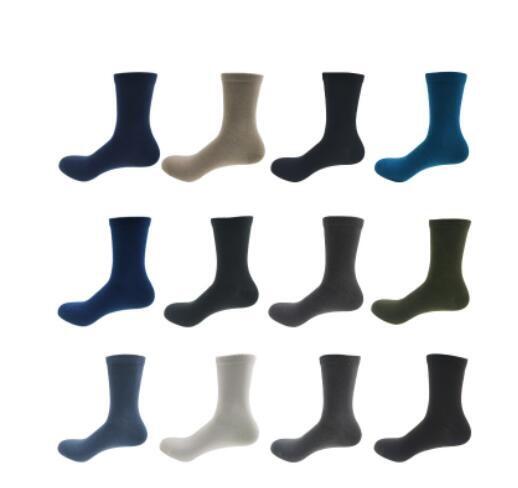 AJKE 日系89%純棉紳士襪 手工對目西裝襪 素色吸汗透氣男商務襪【M2046】
